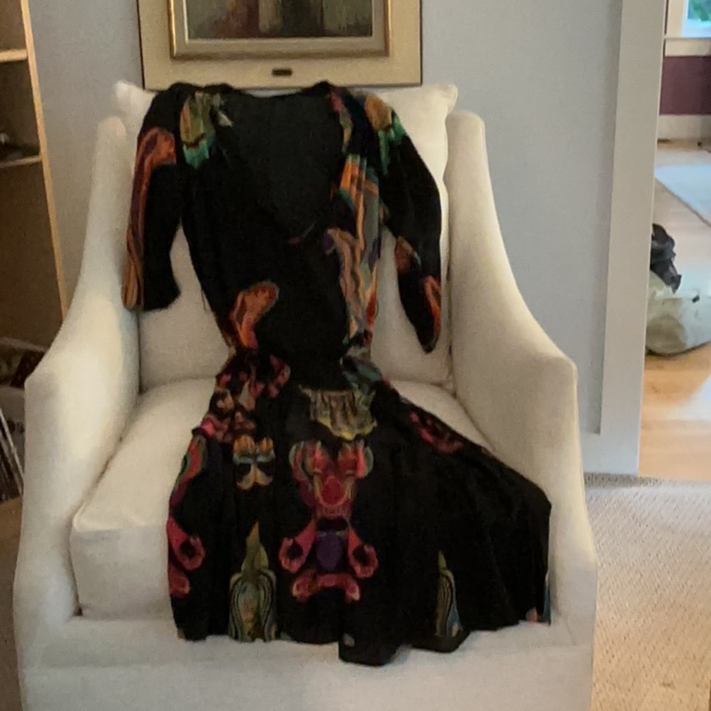 Desigual Black and White Sleeveless Sundress